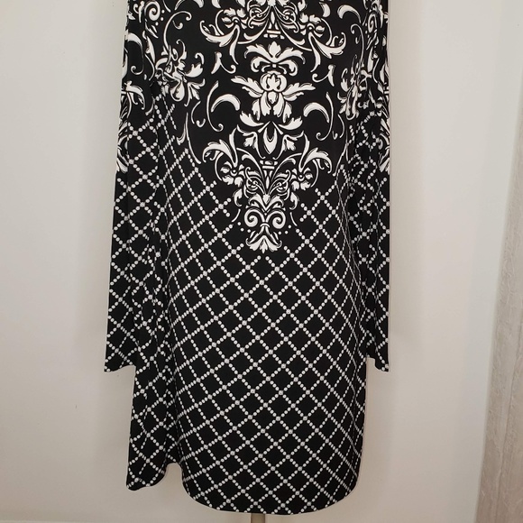 White House Black Market Damask  Dress Size M - Picture 2 of 4